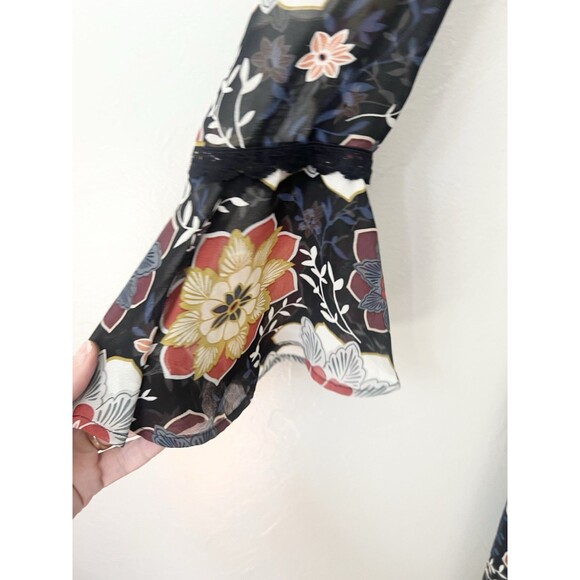 Vtg  Y2K Forever 21 Maxi Dress Size Small Black Whimsey Goth Fairy Grunge Gypsy - Picture 3 of 13